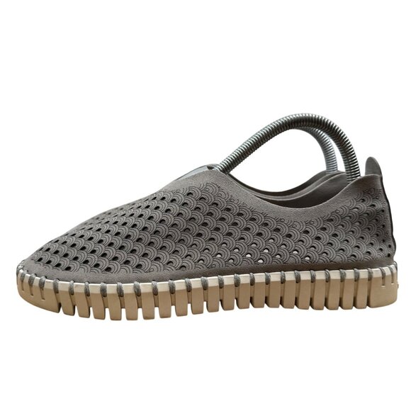 Ilse Jacobsen Tulip 139 Grey Breathable Flex Sole Slip On minimalist sneaker sz8 - Picture 2 of 9